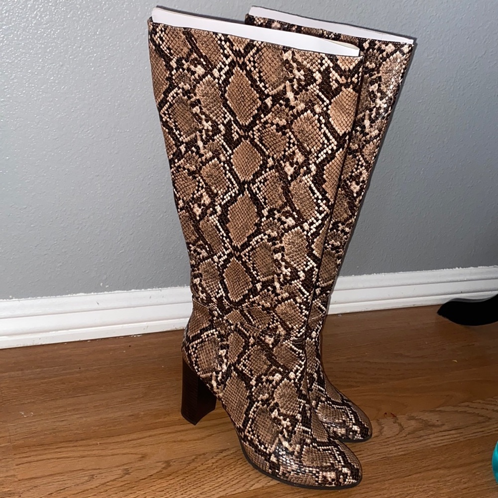 Target A New Day Snakeskin Tall Boots